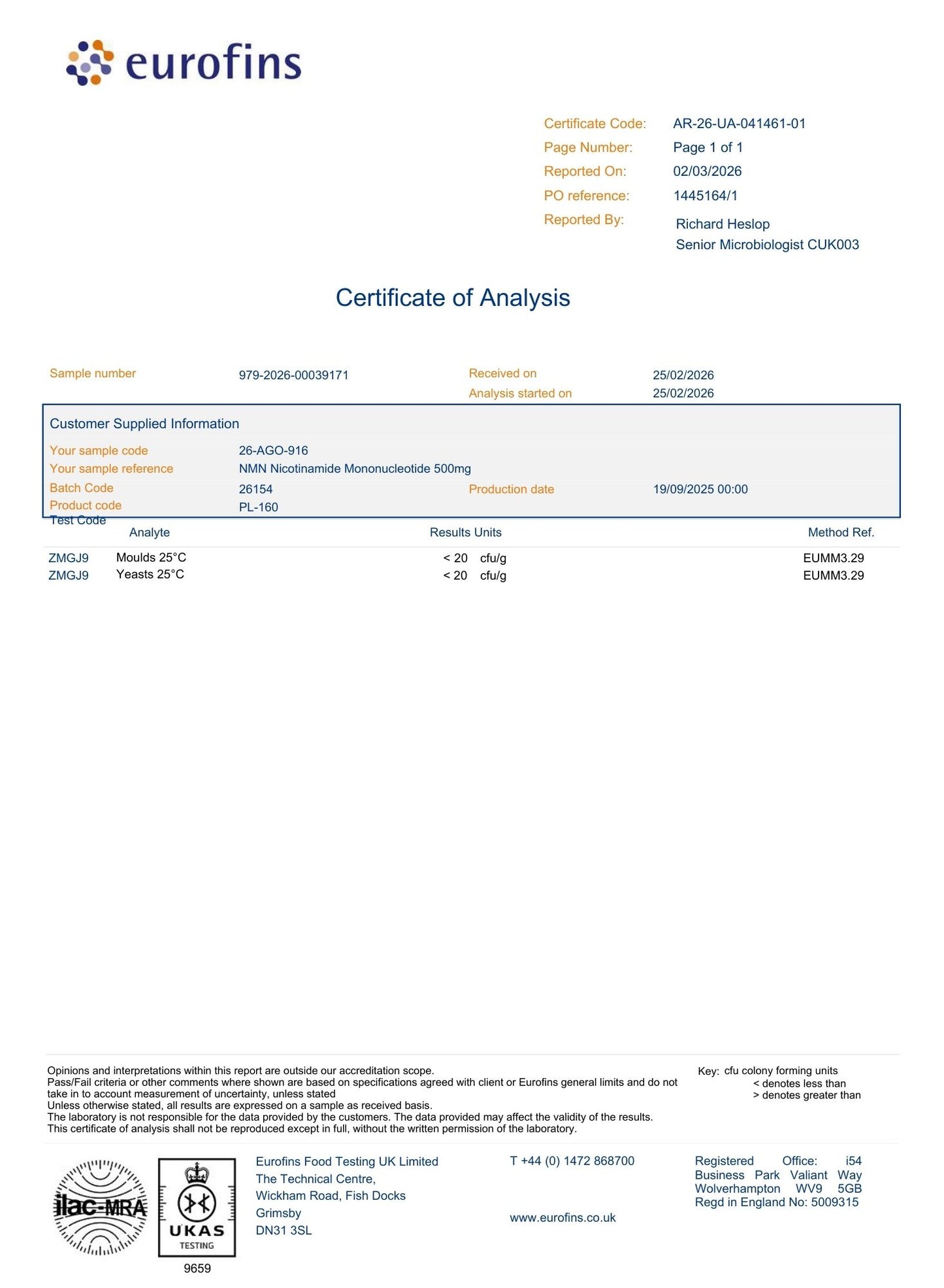 Pure NMN Supplement - 500mg Capsules
