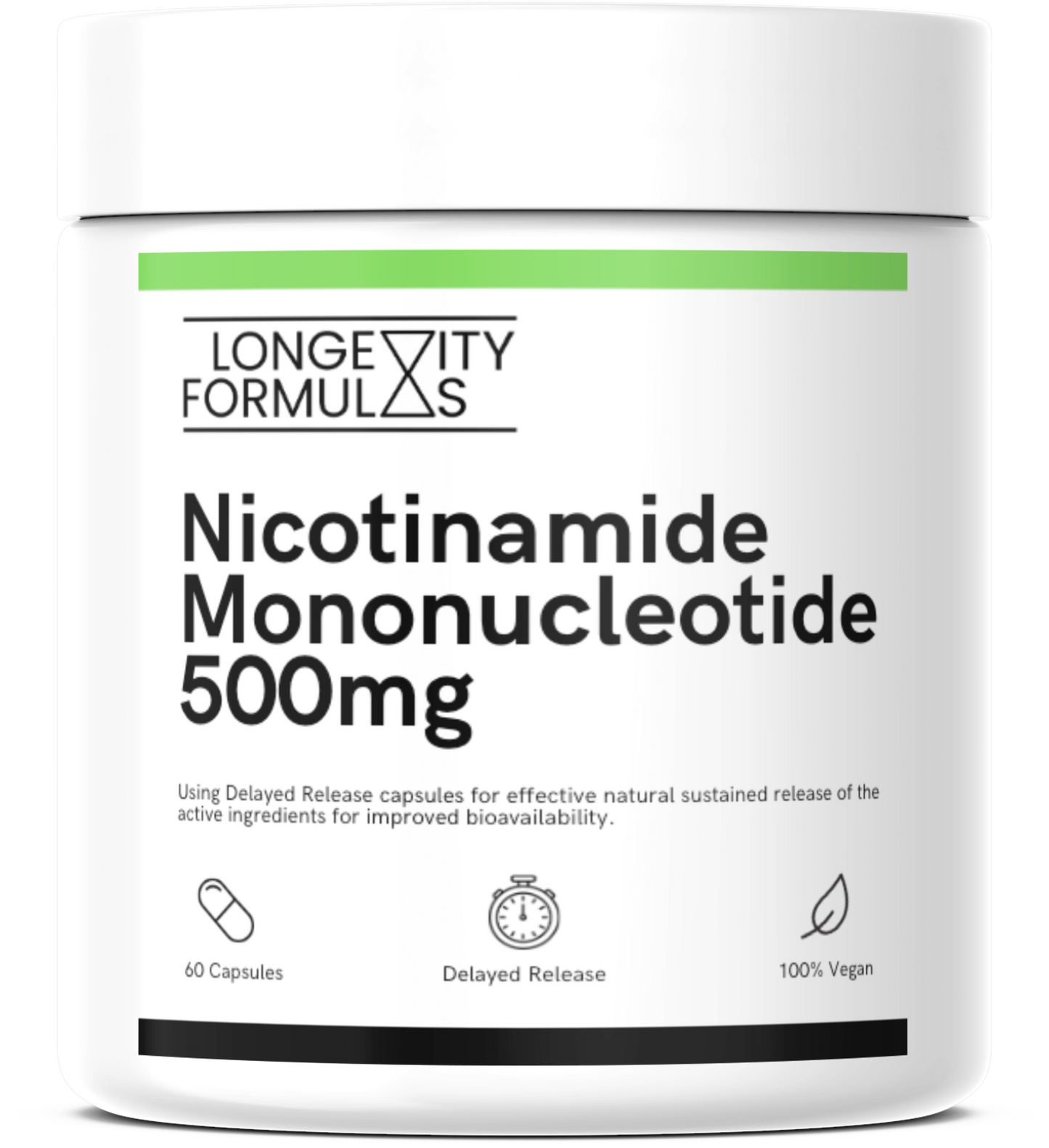Pure NMN Supplement | Nicotinamide Mononucleotide | 500mg Capsules