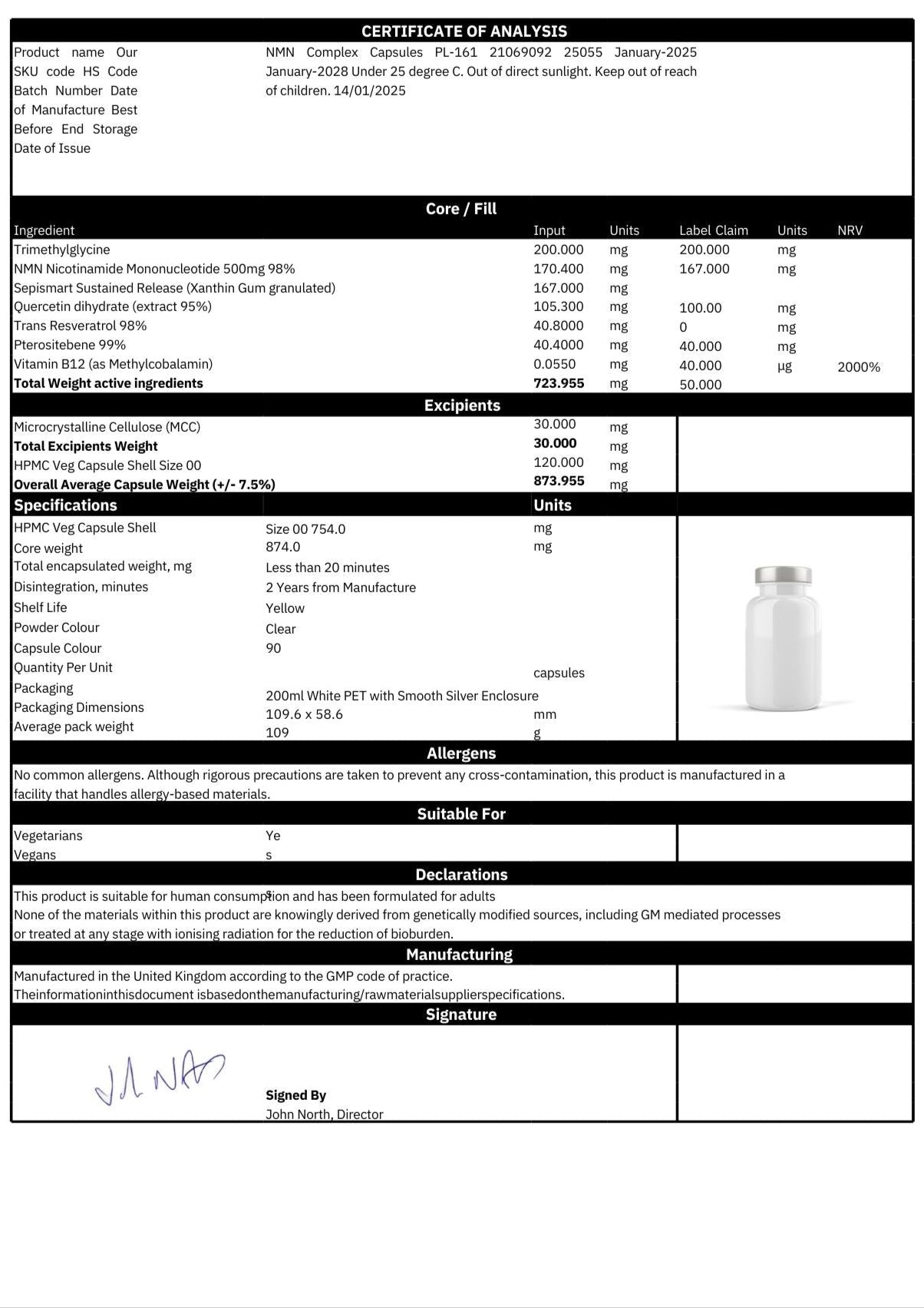 NMN,TMG and Resveratrol Supplement