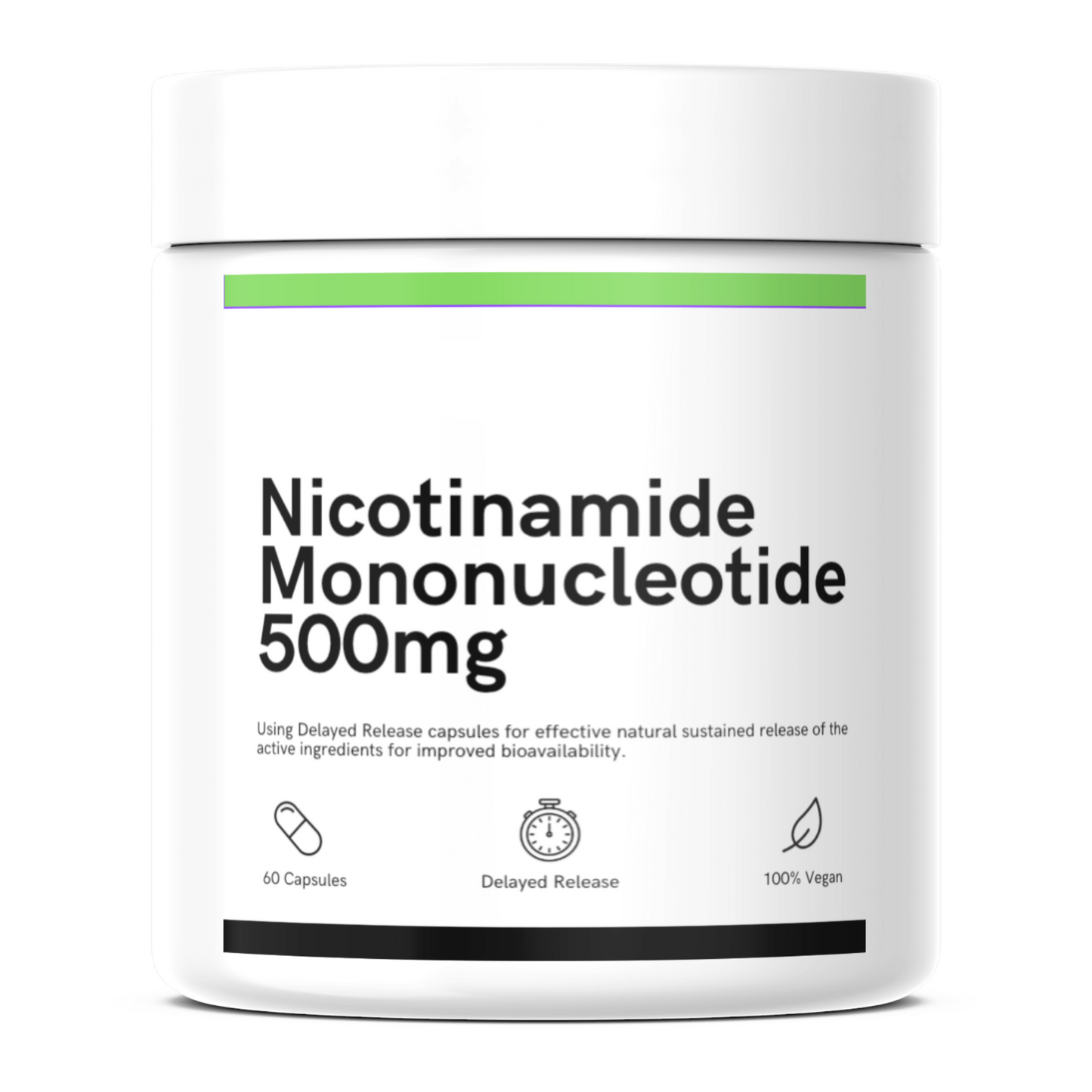 an image of our NMN supplement bottle on a white background