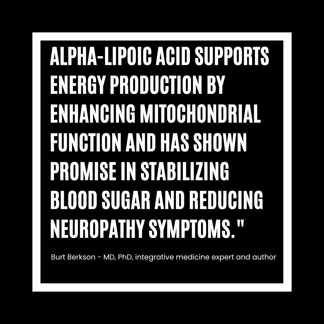 a quote about ALA by Burt Berkson MD