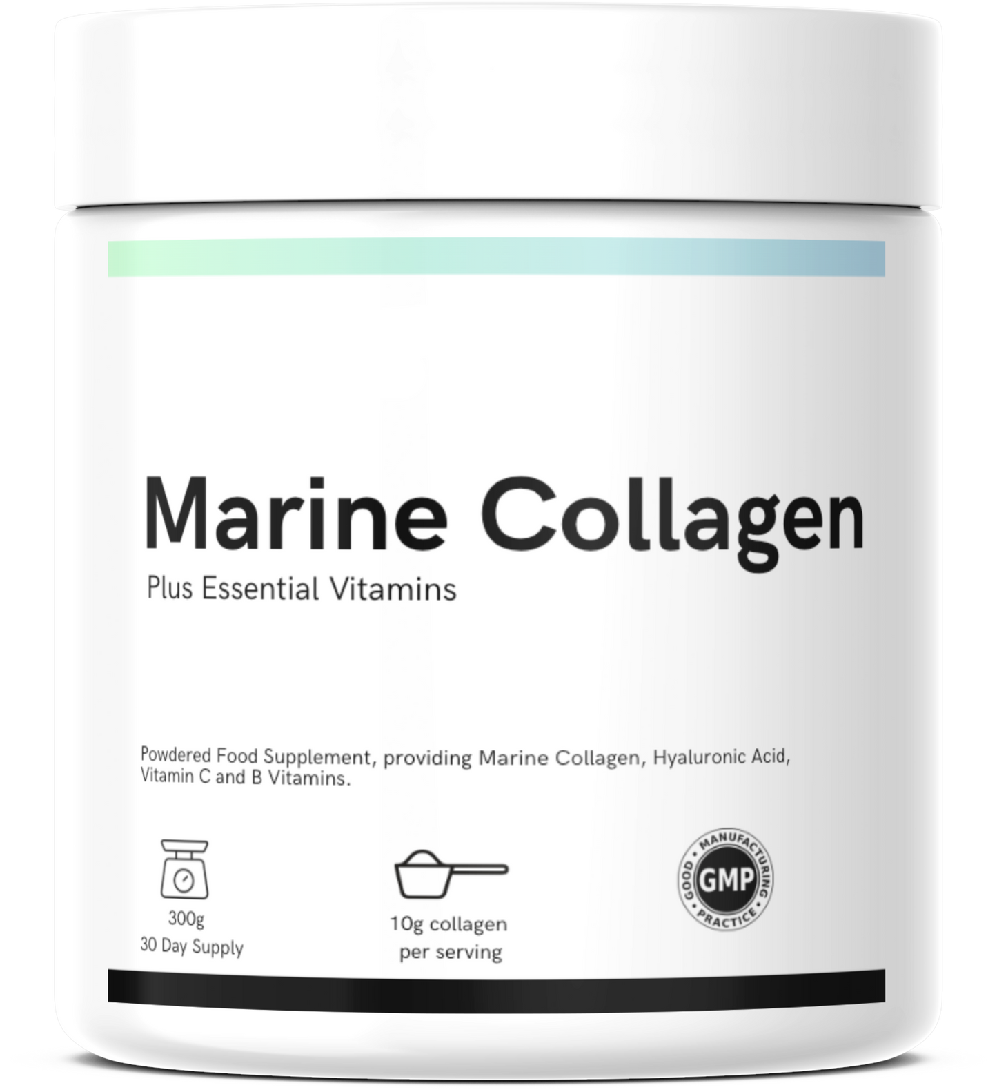 an image of our premium marine collagen supplement on a white background
