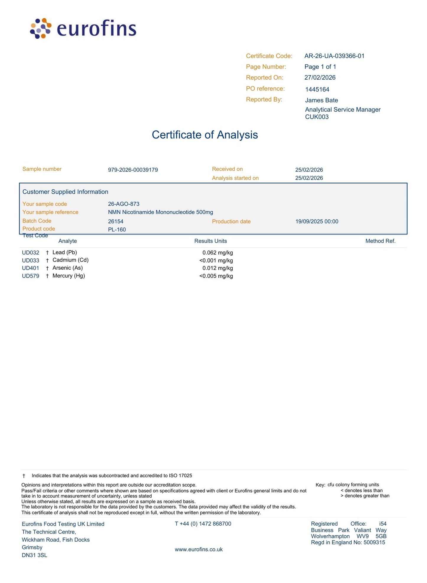 Pure NMN Supplement - 500mg Capsules