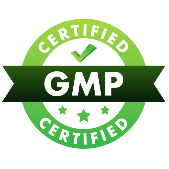 A green GMP Certified Badge