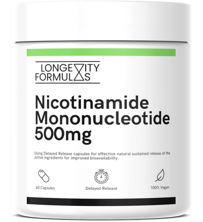 Pure NMN Supplement | Nicotinamide Mononucleotide | 500mg Capsules