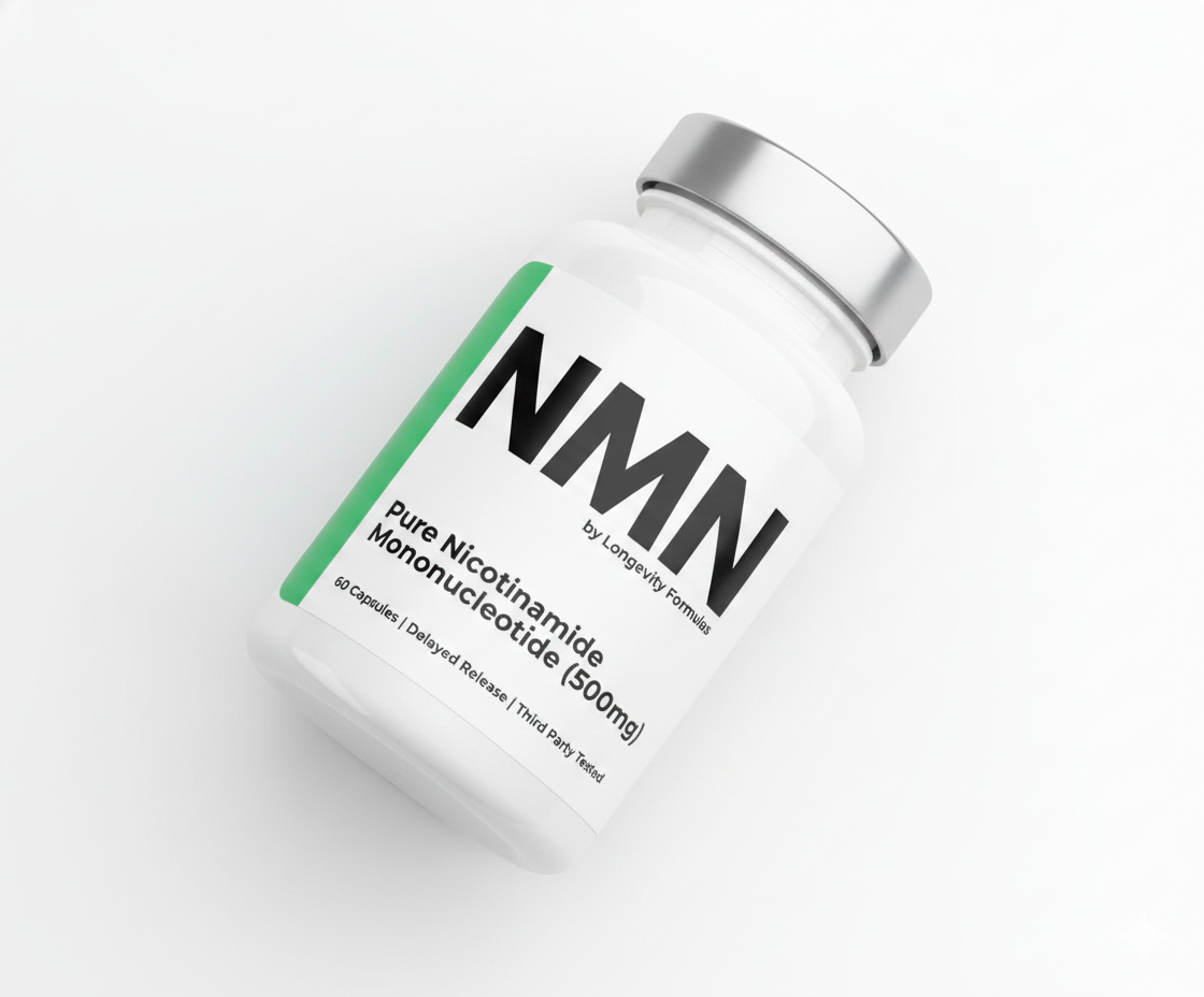 Pot of our NMN Supplement on Table