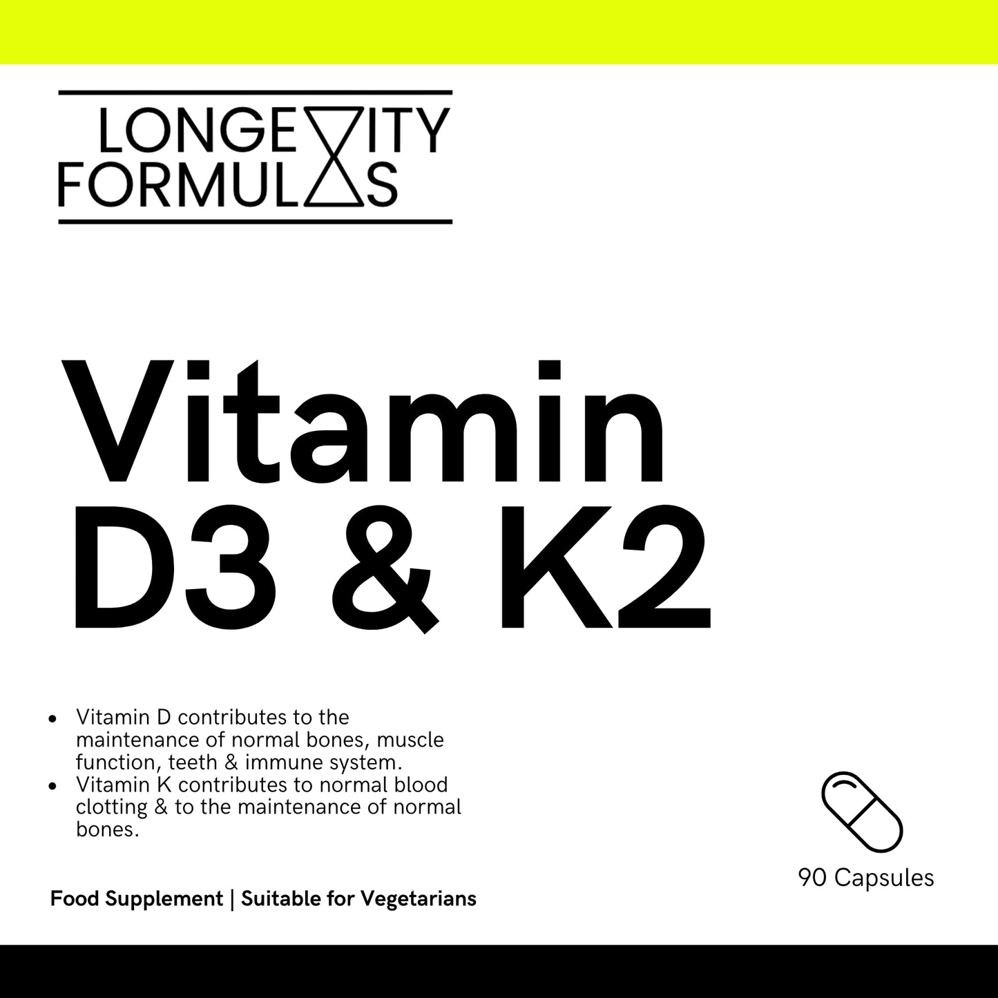 Vitamin D3 & K2 Supplement