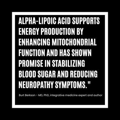 a quote about ALA by Burt Berkson MD