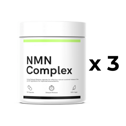 NMN, TMG and Resveratrol Supplement | 3-Bottle Bundle